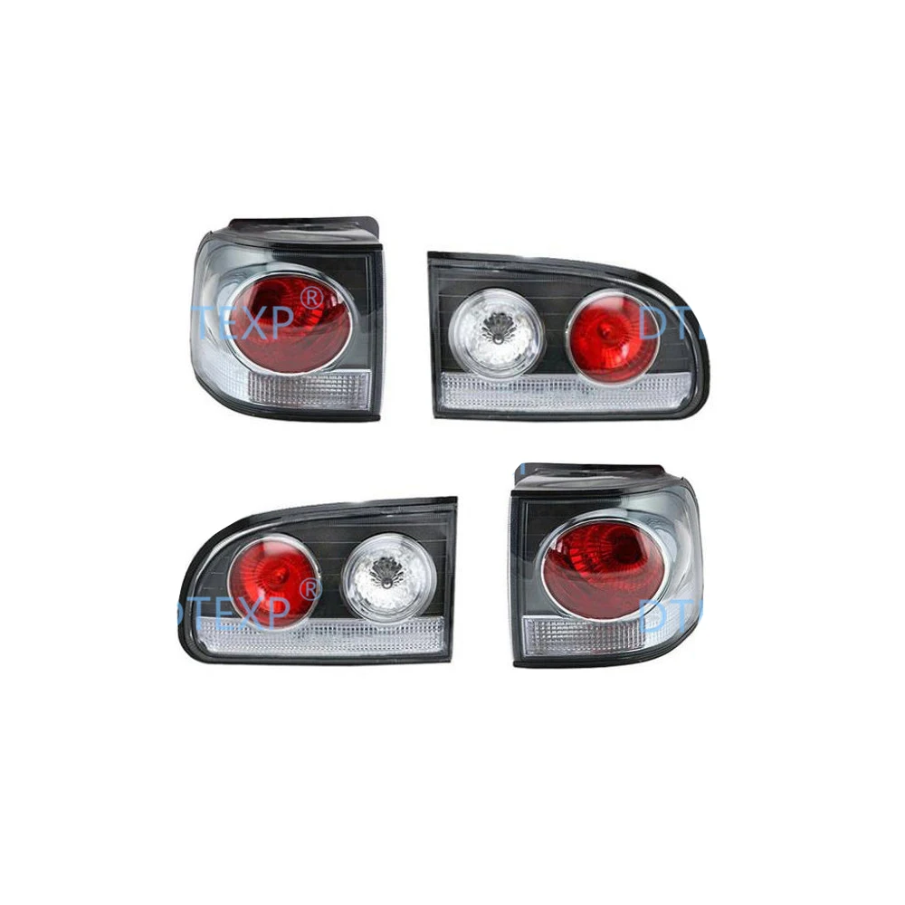 4 Pieces Full Set Tail Light For Delica L400 Warning Lamp For Van Tail Lamp Full Set With Bulbs Rear PD8W Warning Lights PE8W