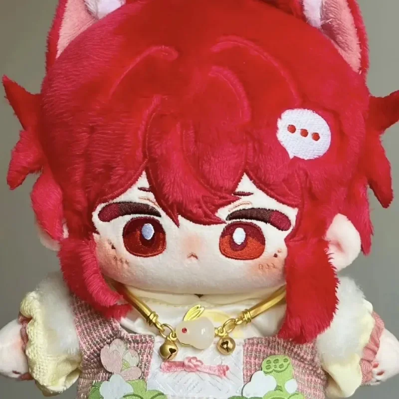 Poupée habillée en coton de 20cm, COS Genshin Impact Diluc, jouets en peluche de dessin animé, Fans pour enfants et adultes, cadeaux de collection mignons DIY