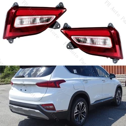 Car Rear Bumper Reflector Fog Lamp Tail Brake Warming Turn Signal Light No Bulb For Hyundai Santa Fe SantaFe 2019 2020