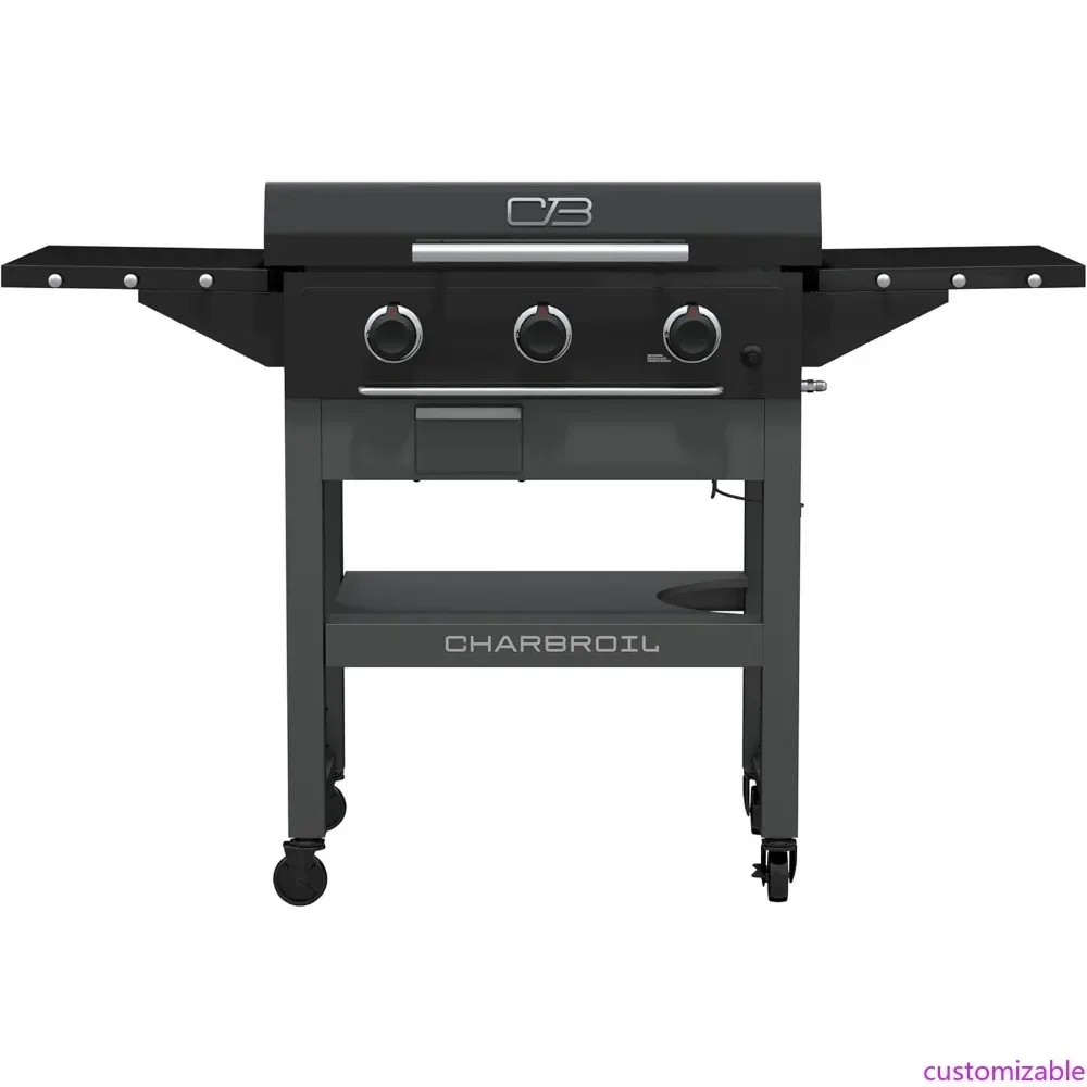 

Хит продаж: Газовая гриль-плита Charbroil 28 дюймов XL Performance Series на пропане с тележкой и 3-конфорочным плоским грилем, черная