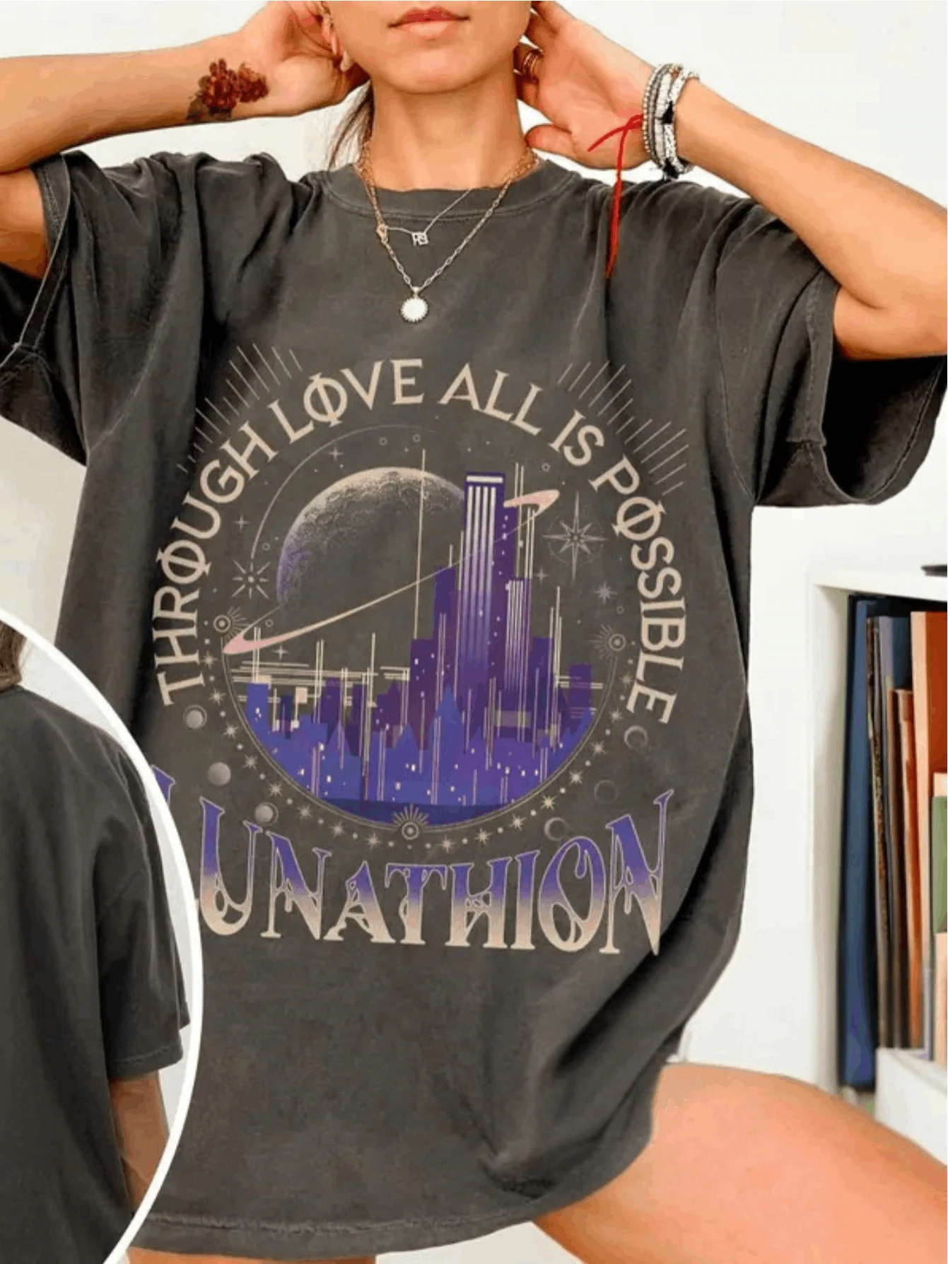 Lunathion Crescent City Shirt Lunathion Crescent City Lunathion Shirt Light It Up Tee Crescent City Store Book Lover Gift