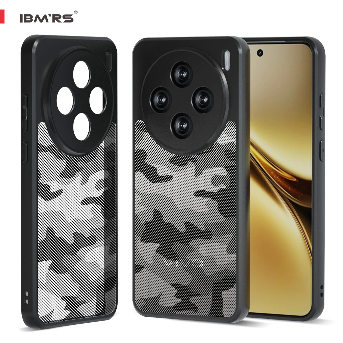 

IBMRS for vivo X200 Pro mini Camo Case,Shockproof Heavy Duty PC+TPU Dual Layer Phone Cover