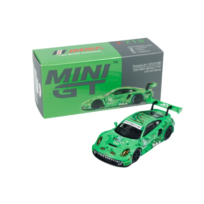 MINI GT 1:64 #713 911 GT3 alloy car model, boys' toys, adult collection pieces,children's holiday birthday gifts,room decoration