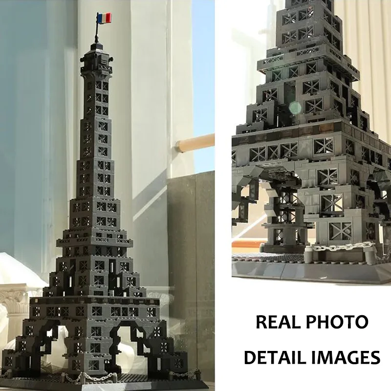 

Конструктор MOC «Эйфелева башня» (Франция, Париж), модель городской архитектуры, 976 деталей, строительные блоки для детей и взрослых, подарки