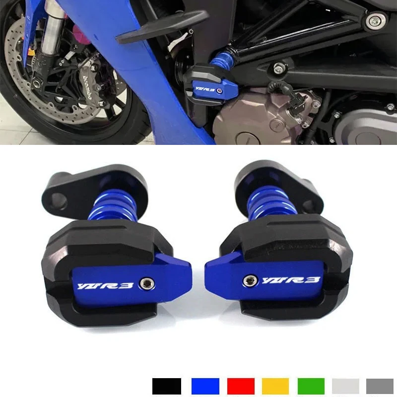 

Motorcycle CNC Falling Protection Frame Slider Fairing Guard Anti Crash Pad Protector For YAMAHA YZF-R3 YZFR3 YZF R3 2015-2018