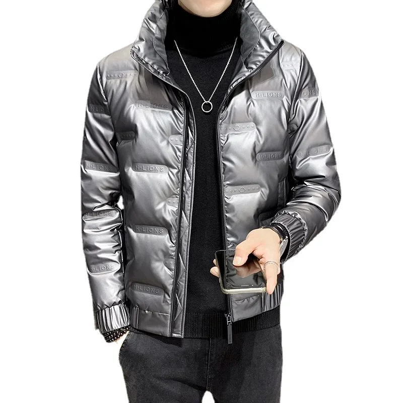 Men\'s Down Jacket Glossy Padding Short Male Padded Coats Lightweight Puffer Parkas Winter Sale Modern Models Fashion 2024 2024