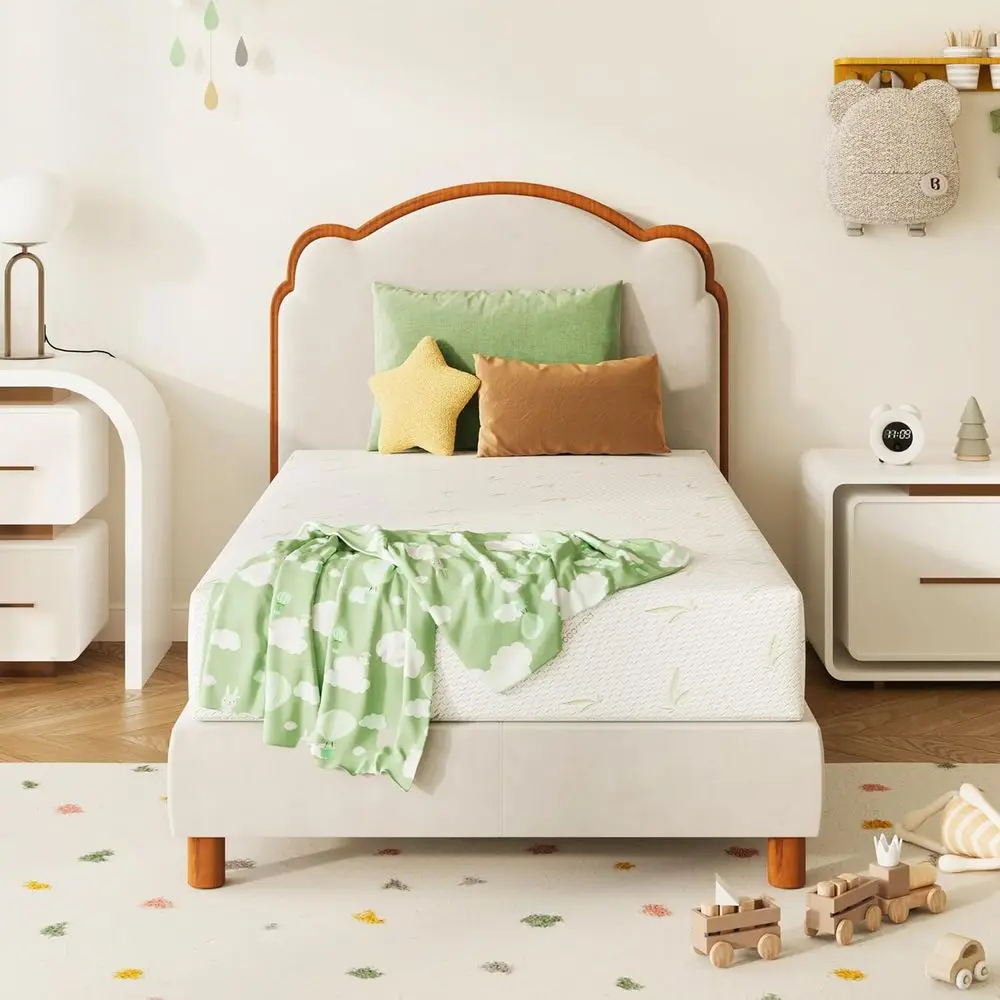 

Двуспальный матрас 8 футов для детских двухъярусных кроватей, охлаждающая пена с эффектом памяти и гелем из зеленого чая, средней жесткости, без стекловолокна, сертифицировано в США, произведено в США