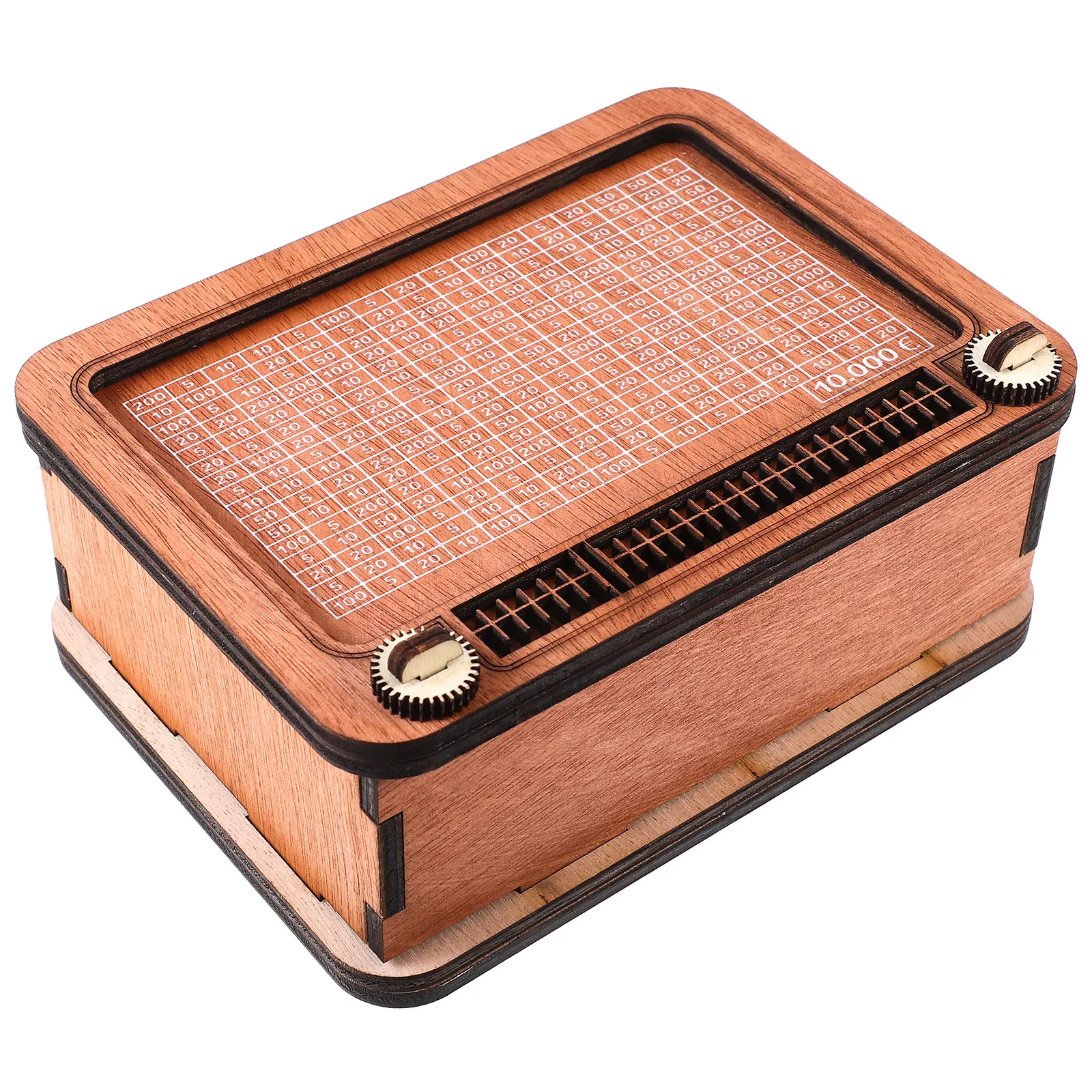 Wooden Radio Piggy Bank Saving Pot Creative Wood Money Box Coin Jar Home Coin Bank Decorative Radio Shape Money Saving Container