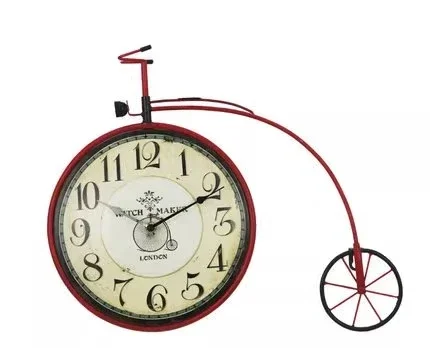 

Vintage wall clock living room creative wall decoration bicycle Mediterranean style decorative wall decoration