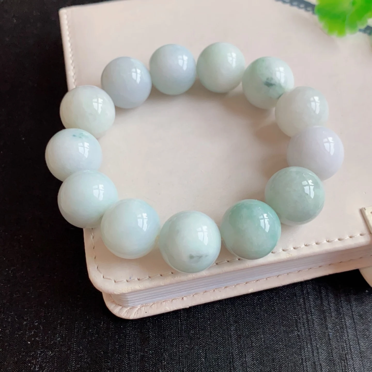 

Natural Green Jade A Round Beads Carved Bracelet Pendant 18mm Women Natural Gemstone Rare Jade A Crystal AAAAAA