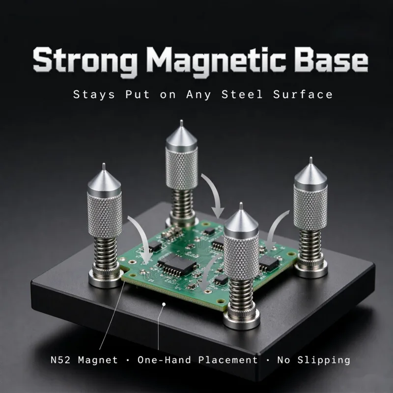 Universal Strong Magnetic PCB Circuit Board Holder Spring Loaded Soldering Helping Hands Tool for Electronic Boards Repairing