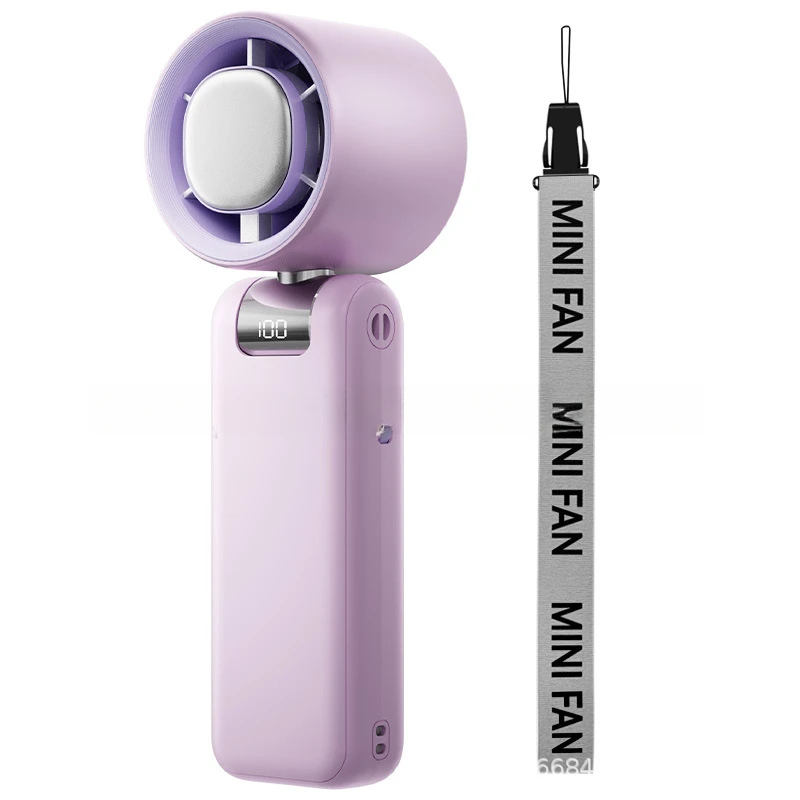 Ventilador de resfriamento de gelo de mesa - Ar condicionado dobrável de dupla finalidade com controle de temperatura LED e proteção contra sobrecarga pequeno e portátil