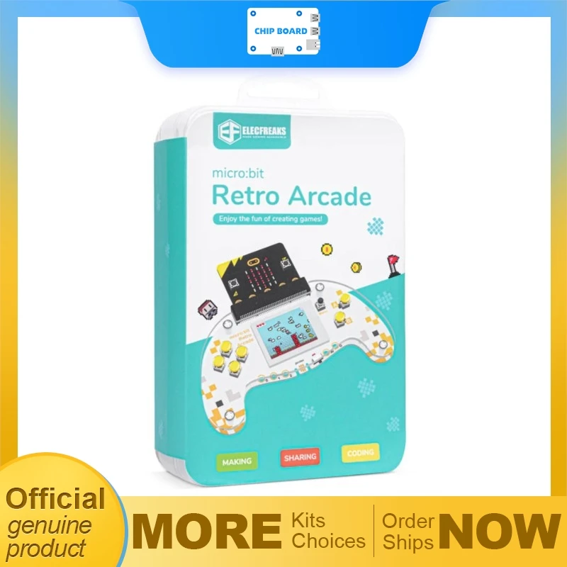 

Микробита ELECFREAKS Ретро-программирование Аркада на базе микробита BBC nRF52833 MCU от Nordic Semiconductor