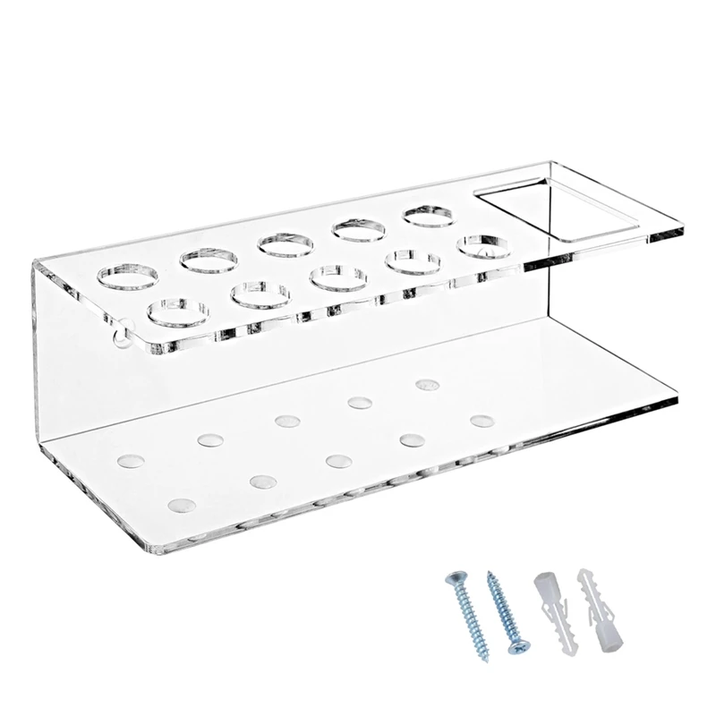 

Dry Erase Marker Holder Clear Acrylic Marker Holder With Slots & Eraser Holder Pen Pencil Holder