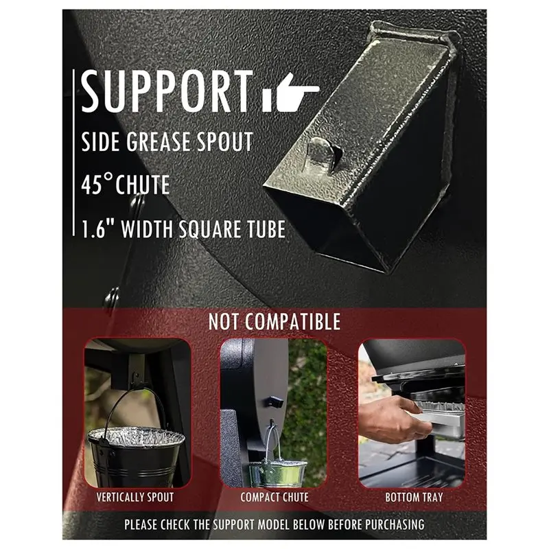 Grease Bucket For Traeger, Pit Boss, Z Grills, Recteq& For Smoker Pellet Grill- Includes Lid& 5 Liners, Grease Catcher - view 2