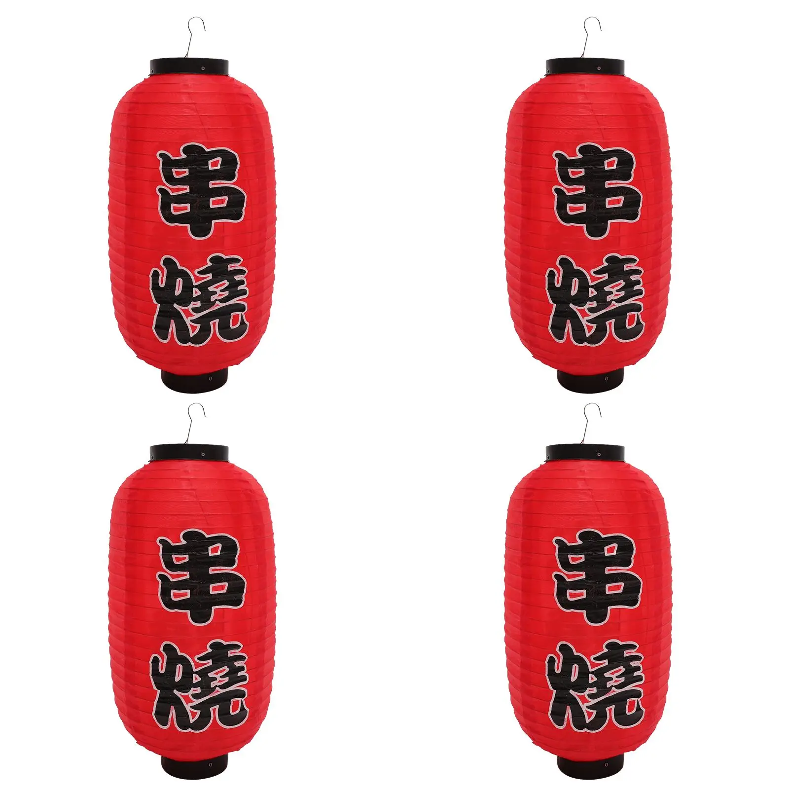 

4 Pcs Japanese Lantern Festival Decorations Japanese-type Door Hanging Classic Wall Yard Silk Cloth Style