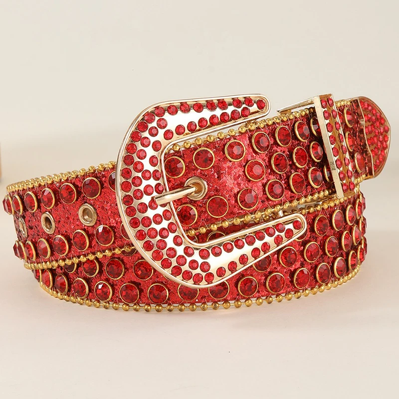 

Мужские повседневные ремни для ночных клубов с бриллиантовыми вставками, с пряжкой, из мягкой кожи, дизайнерские, со стразами, женские поясные ремни-стрепы