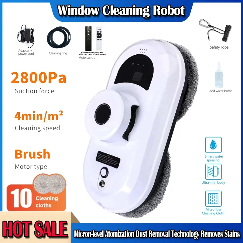 

New 380V Window Cleaner Robot Vacuum Cleaning Remote Control For Home Cleaning Anti-Fall Electric Windows Washer Glass Cleaner
