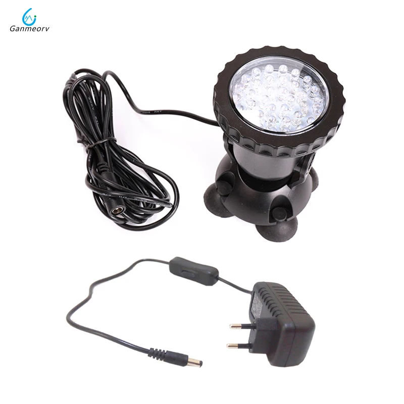 1PCS RGB 36 LED Underwater Spot Light Highly Waterproofing IP68 Tank and Aquarium Landscape Lights EU US UK SAA Plug