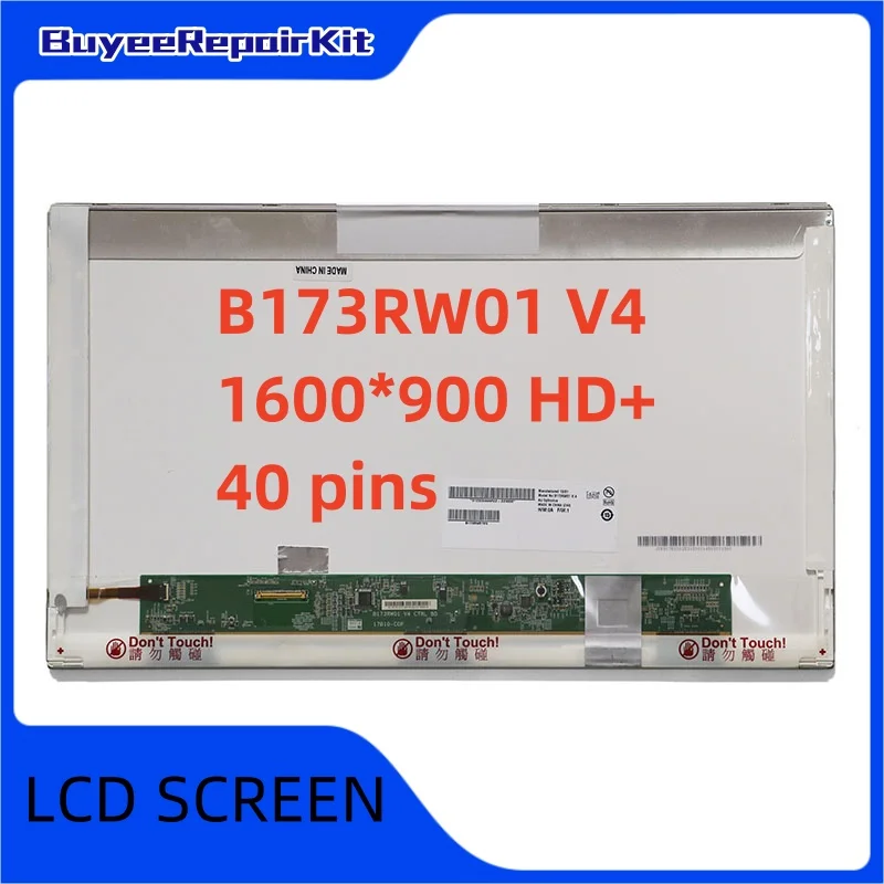 Imagem -02 - Matriz Original do Painel Lcd B173han04.5 B173hw02 v1 B173rw01 v4 B173rw01 v5 B173zan01.0 B173zan06.1 B17han06.4