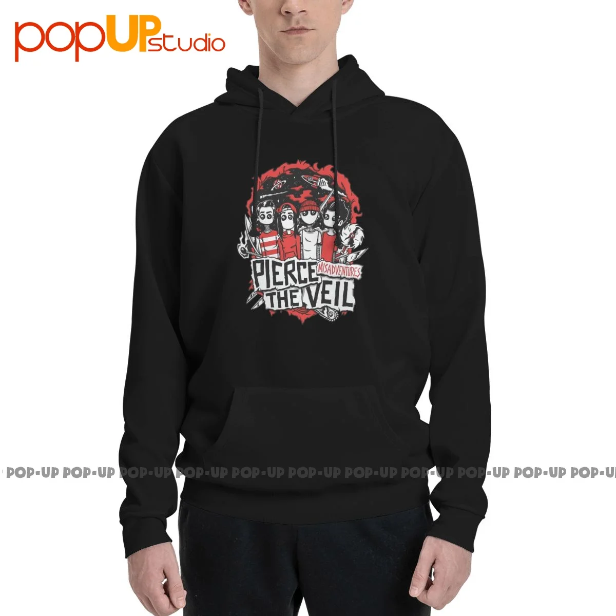 Pierce The Veil Mis Adventure 2016 Tour Hoodie Sweatshirts Hoodies Cute Unique Splicing Comfortable