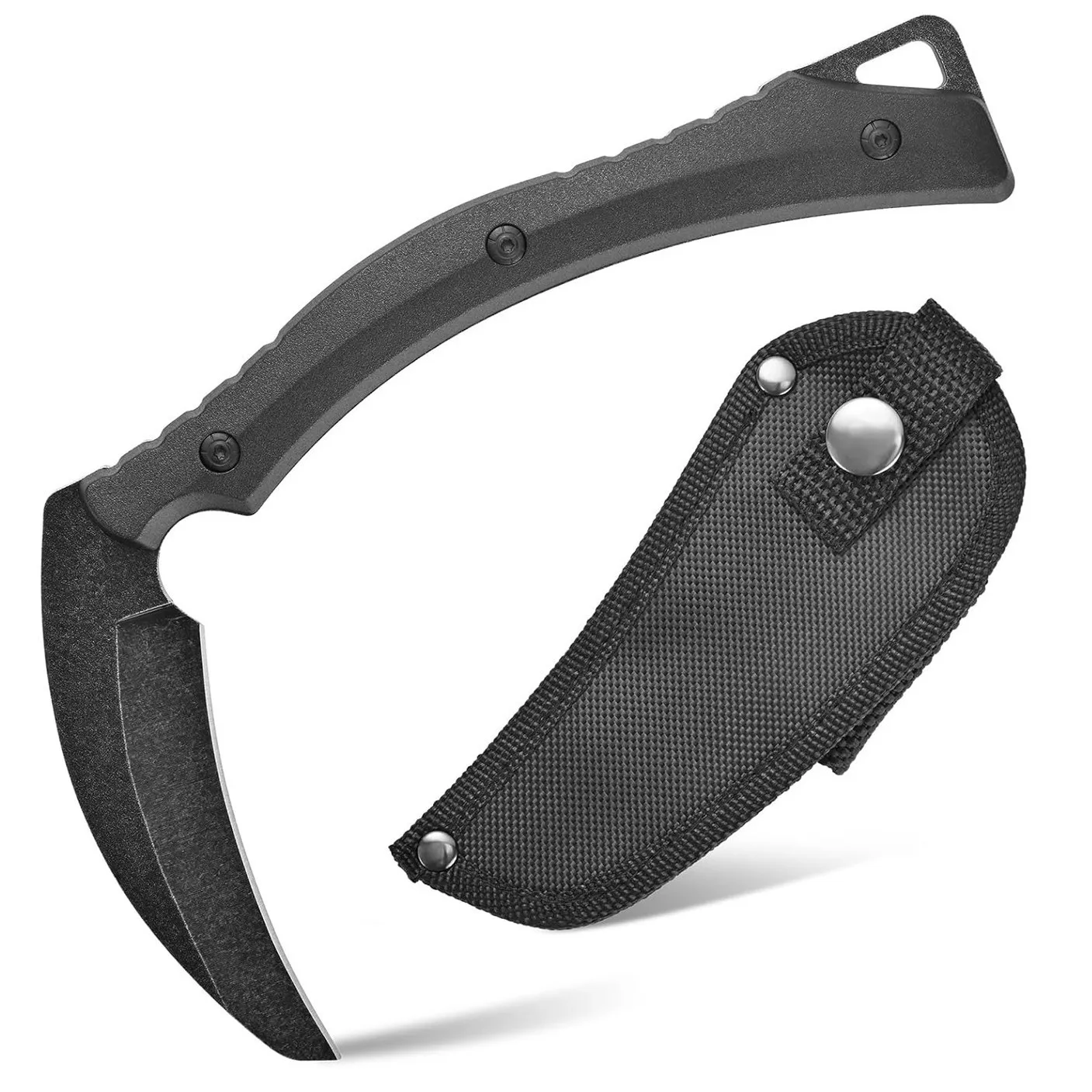 Hoz táctica multifuncional para jardín, conveniente para jardinería al aire libre, herramienta de deshierbe EDC Manual de alta calidad