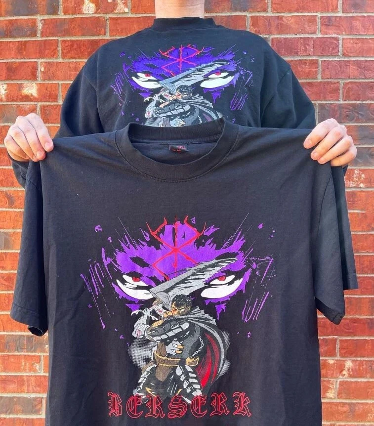 

Berserk Anime Black Short Sleeve T-shirt Unisex S-4XL T-Shirt Women Men's T-shirt Cotton Fashion Y2K Summer