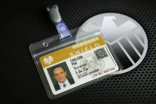 Agents of Shield Badge ID Card Holder Wallet Cosplay Prop Phil Coulson\'s ID Cards Lanyard Hydra Coin Gift for Husband Boyfriend