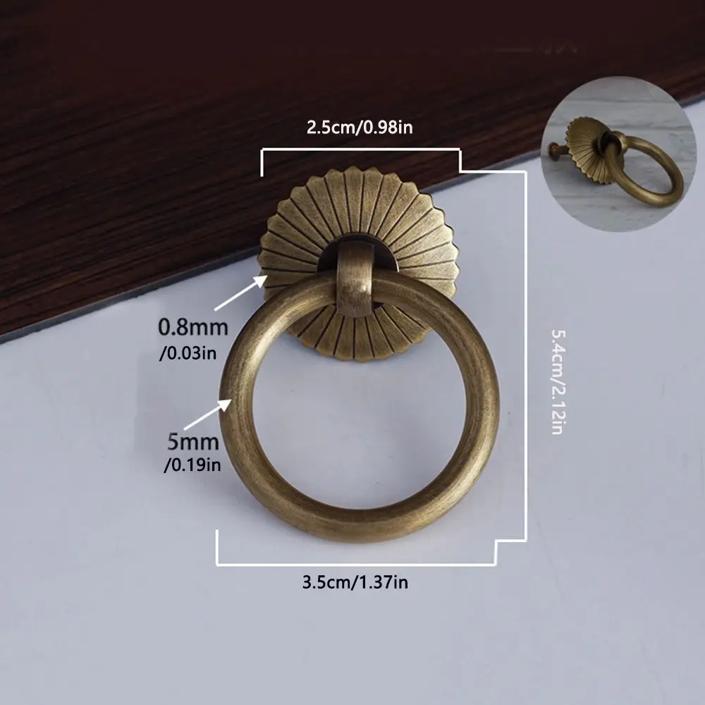 Hardware Handle Pull Rings Pulls Ring Door Knocker Bronze Antique Drawer Knobs Drawer