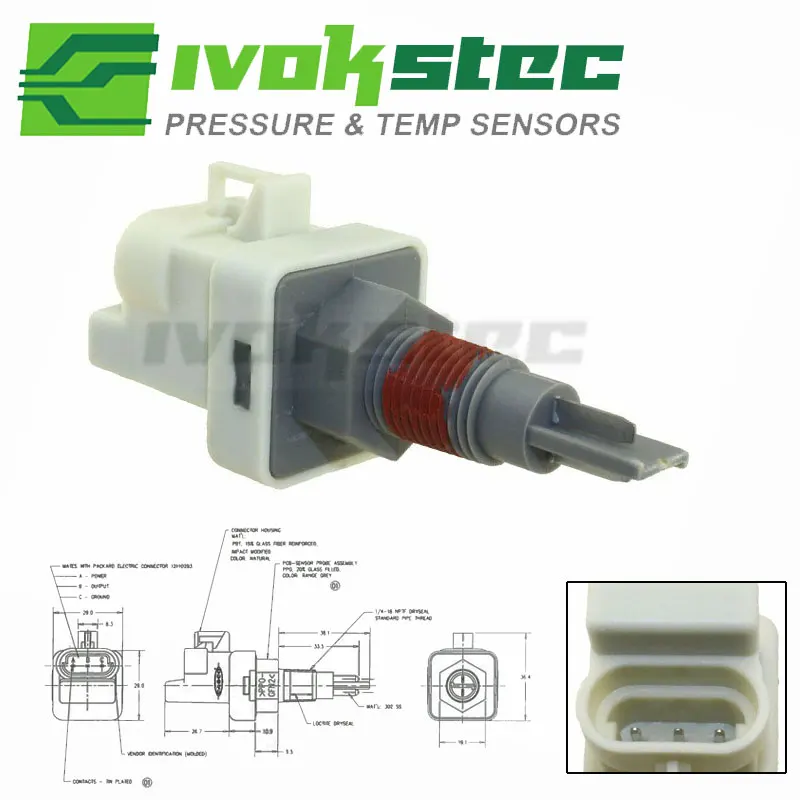 

Датчик уровня охлаждающей жидкости 2872769 2872768 4928568 для датчика температуры охлаждающей жидкости двигателя Cummins QSK50