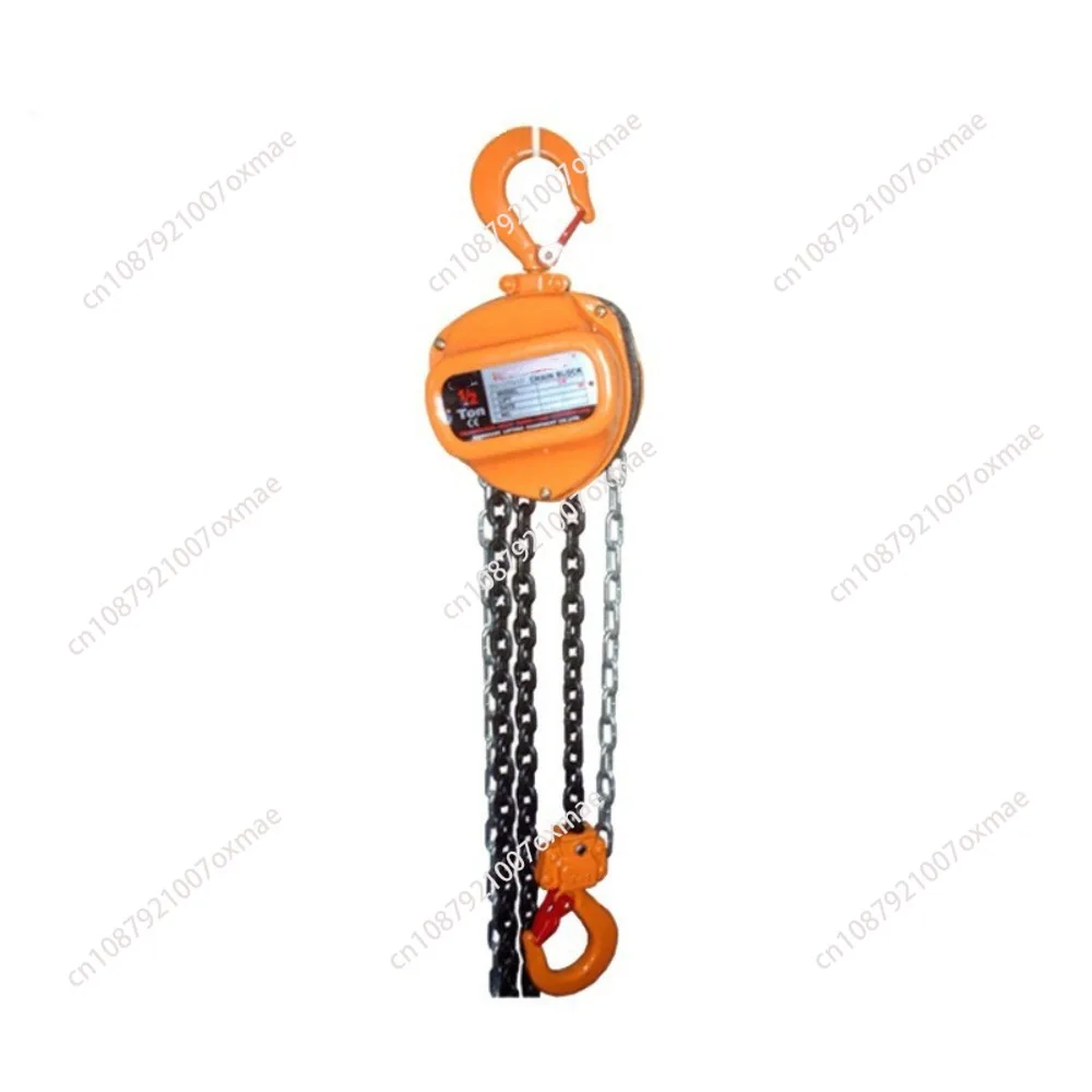 Triangular Chain Hoist 2 Ton Manual Inverted chain small crane lifting 3Meter Lift Portable Manual Lever Block Lifting