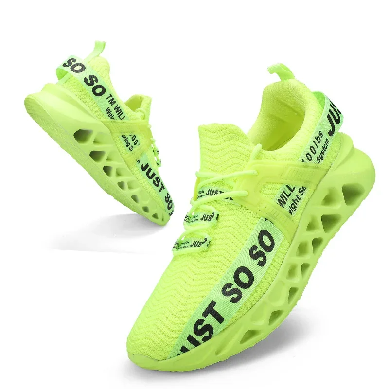 Men\'s Shoes 2024 New Summer Flying Weaving Trend Breathable Sports Leisure Running Mesh Shoes