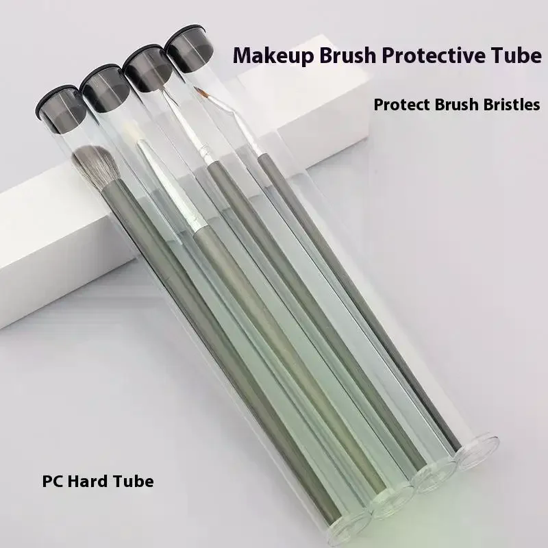 PVC Clear Storage Tube Rotating Pen Holders Makeup Brushes Case Gift Pen Packaging Box Lightweight Cylindrical Tube Container