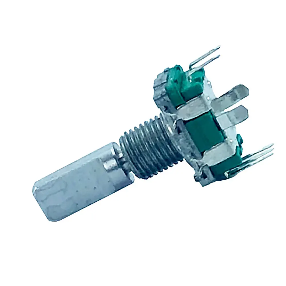 5pcs/EC11360 degree rotary encoder button 5-pin long handle 20MM, with built-in button switch, with rotating cap