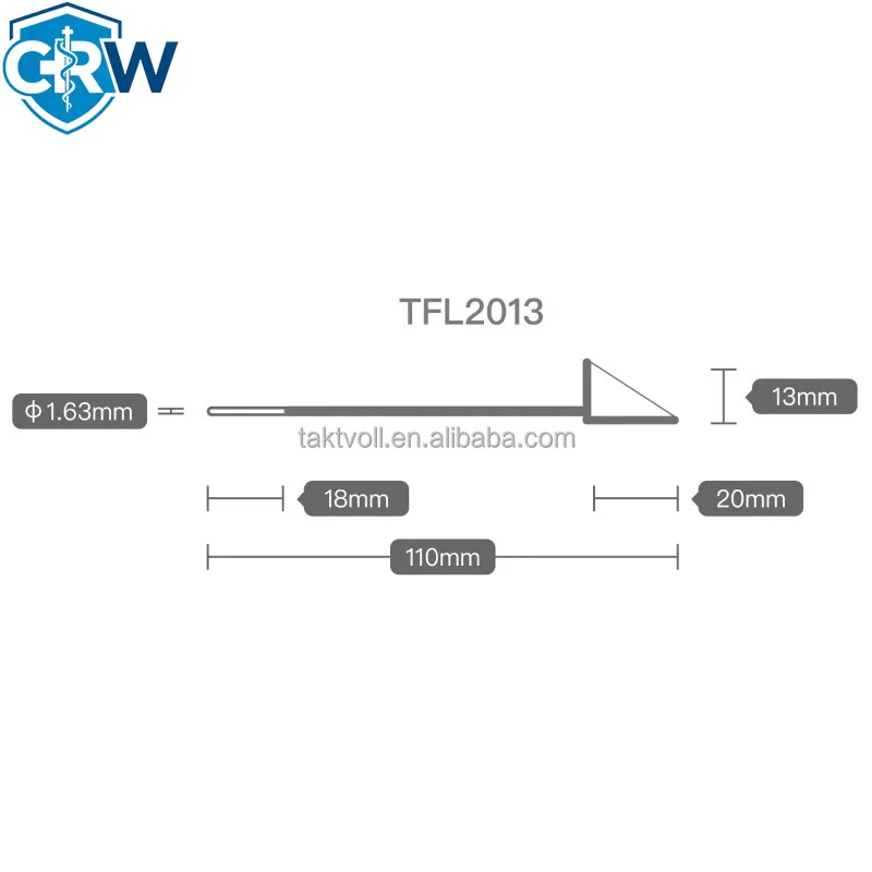 CRW TFL2013 Advanced Reusable Unipolar   Pencil Accessories with Triangle Flag Tips for Precision Surgery