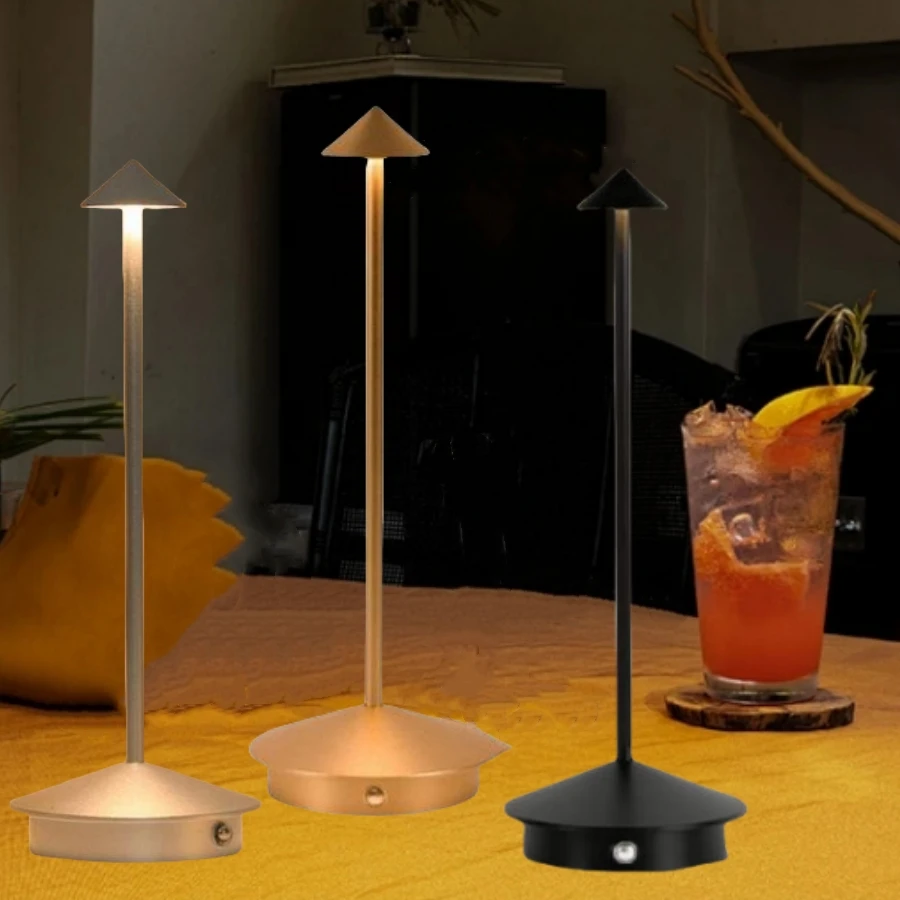 

Настольная лампа с аккумулятором типа C, светодиодный Bar, ресторан, атмосфера, 3 уровня затемнения, для спальни, кофейного декора