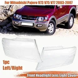 For Mitsubishi Pajero V73 V75 V77 2003-2011 Headlamps Shell Lampcover Headlight Cover Lens Plexiglass Replace Lampshade Cover