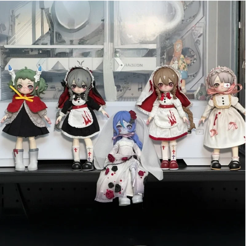 

В наличии натуральная серия Nyssa Bizarre Nightmare Kawaii аниме фигурка 1/12 Bjd игрушка слепая коробка кукла-сюрприз игрушки подарки