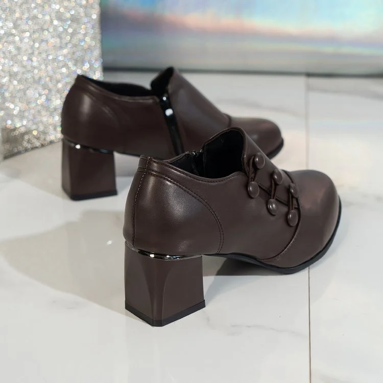 Soft Cowhide 2026 Stylish Mom Shoes Breathable Flats Mid-heel Women's Leather Shoes Plus-size Shoes