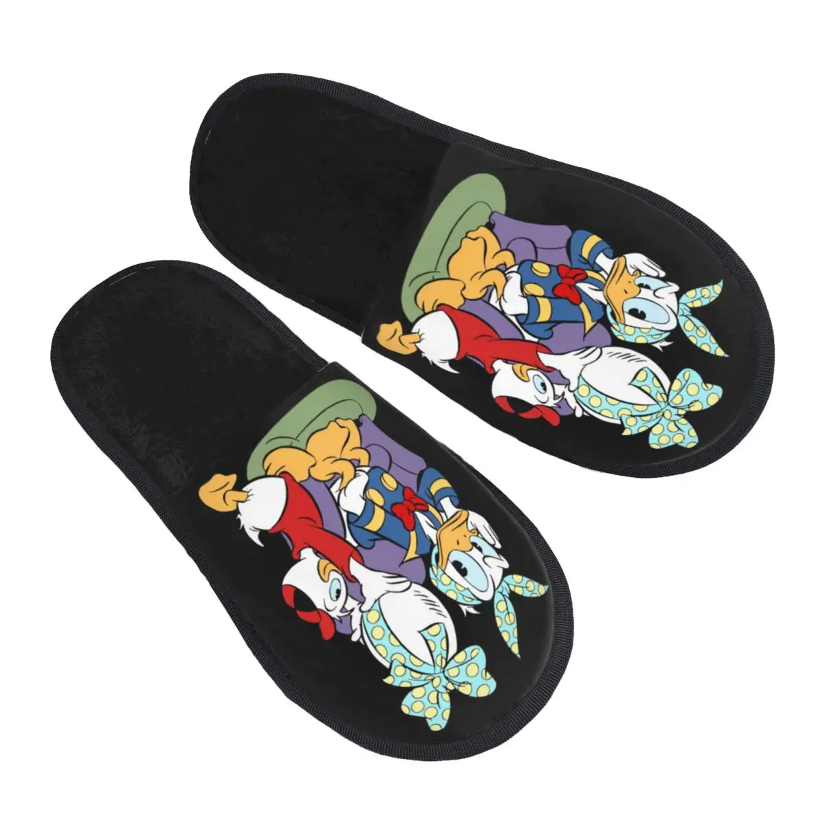 

Женские домашние тапочки с индивидуальным дизайном Дональда Дака, из пены с эффектом памяти, уютные и теплые