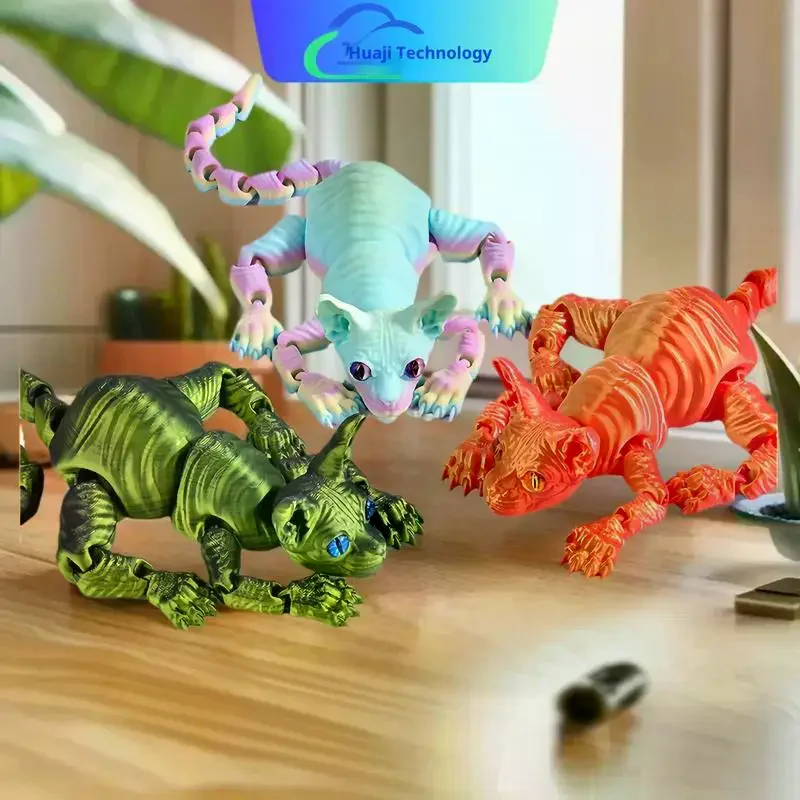 Фигурка-сфинкса-с-3d-печатью-реалистичная-шарнирная-игрушка-для-лысиego-kota-очаровательная-игрушка-для-беспокойства-и-украшение-для-дома-для-фанатов