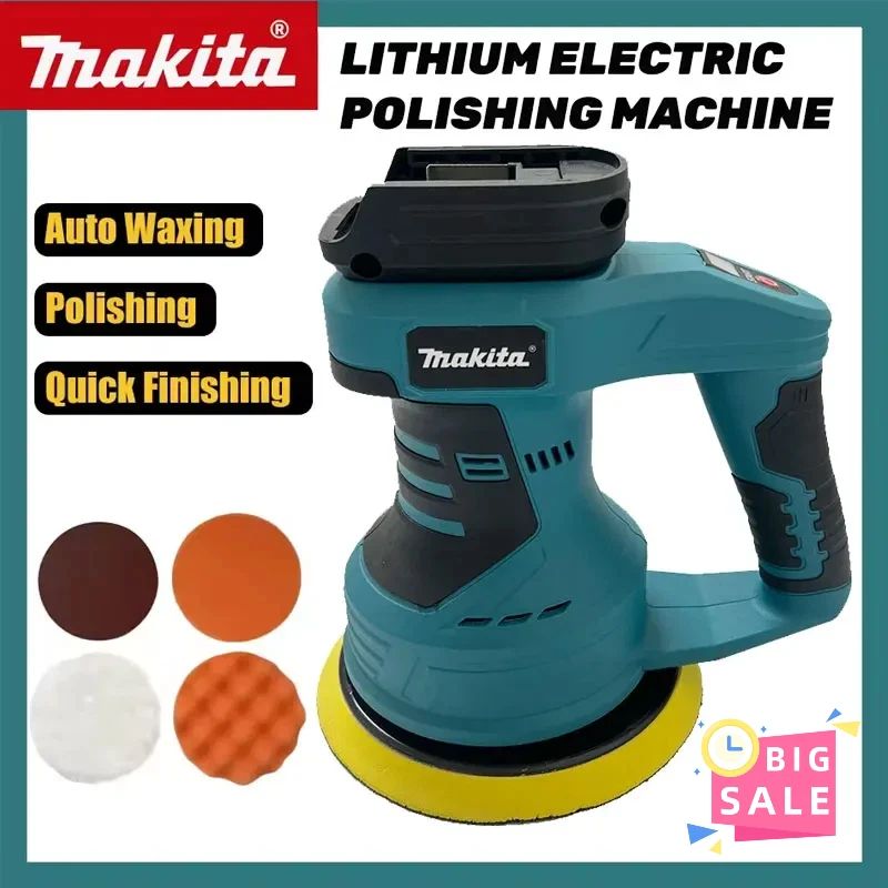 

Makita 8 Gears Cordless Polisher Rechargeable Car Buffer Polisher Machine Electric Rotary Tool For 18V Battery