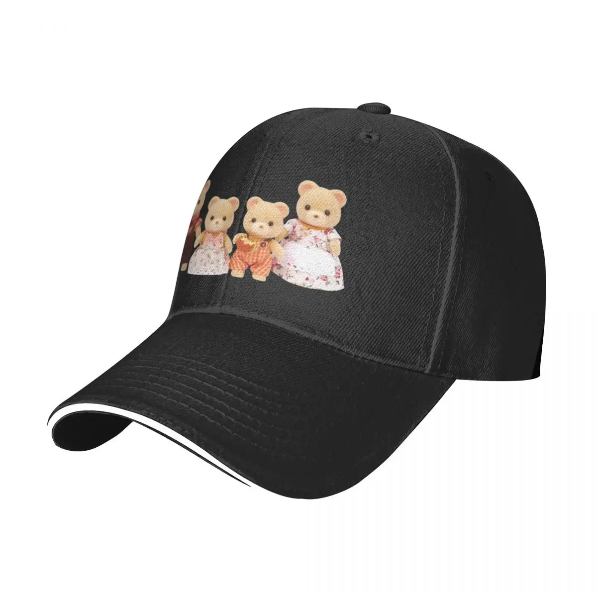 Bear Family Sylvanians Families Kawaii Animals Cartoon Baseball Caps Calicos Critters Sandwich Hat Unisex Style Adjustable Dad