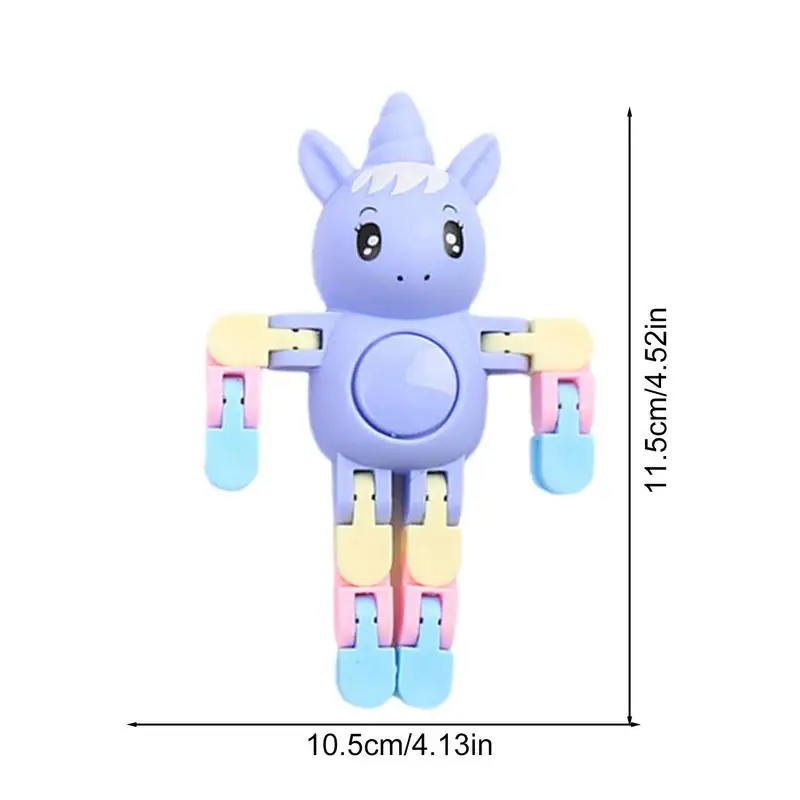 Pequenos brinquedos fidget dos desenhos animados animal corrente brinquedos fidget dedo spinners criativo dedo brinquedos transformáveis alívio do estresse fidget