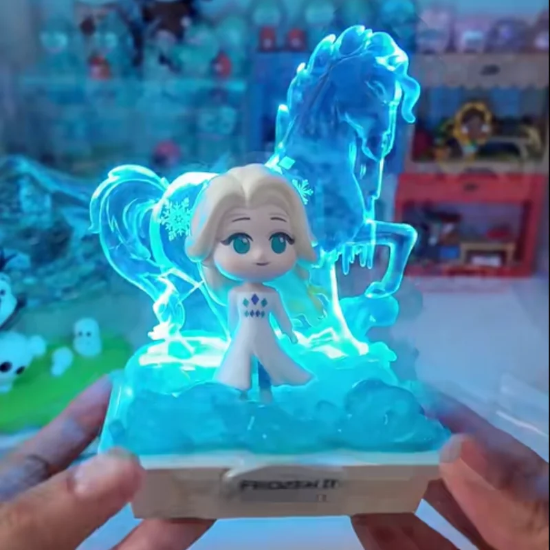 

Genuine 52toys Disney Frozen Aurora Dream Series Blind Box Garage Kit Emit Light Ornament Trendy Toy Gift For Girl