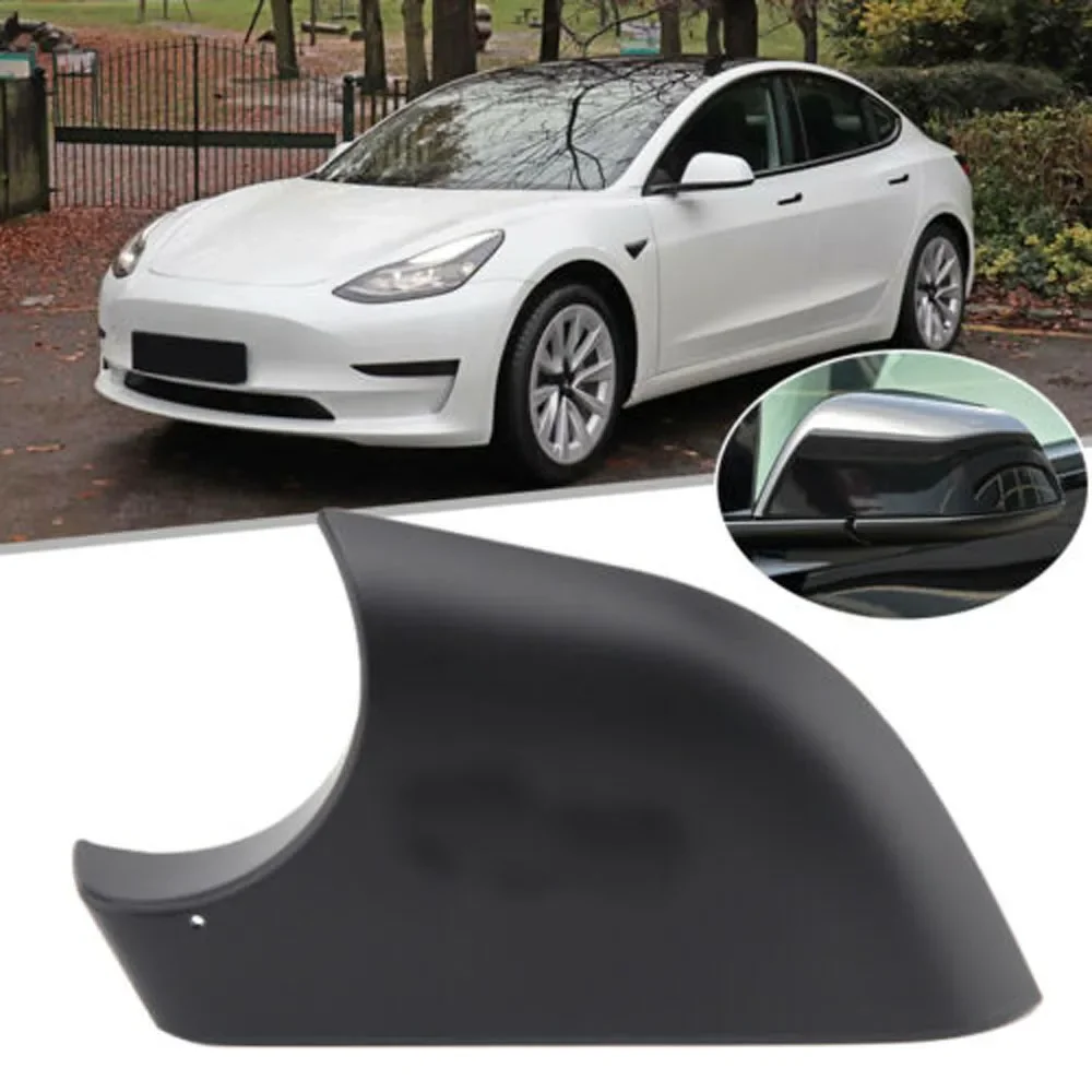 

Car Side Door Rearview Mirror Lower Covers Wing Mirror Shell Housing Cap For Tesla Model 3 2017-2021 Left Driver Side