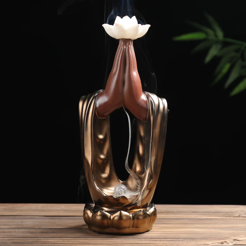 Perfect Purple Clay Backflow Incense Burner Creative Office Home Aromatherapy Ornament Wholesale