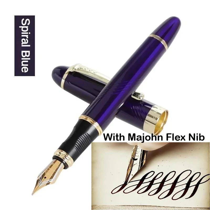 JINHAO X450 Füllfederhalter mit Majohn Flex Nib Kalligraphie-Stift, Metallstifte zum Schreiben, für Schule, Bürobedarf, Schreibwaren – Detail 18