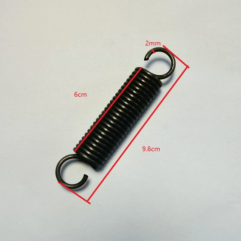 2 sztuk/partia komercyjne części do piekarnika ciągnięcie sprężyny drzwi o długości 9.8cm
