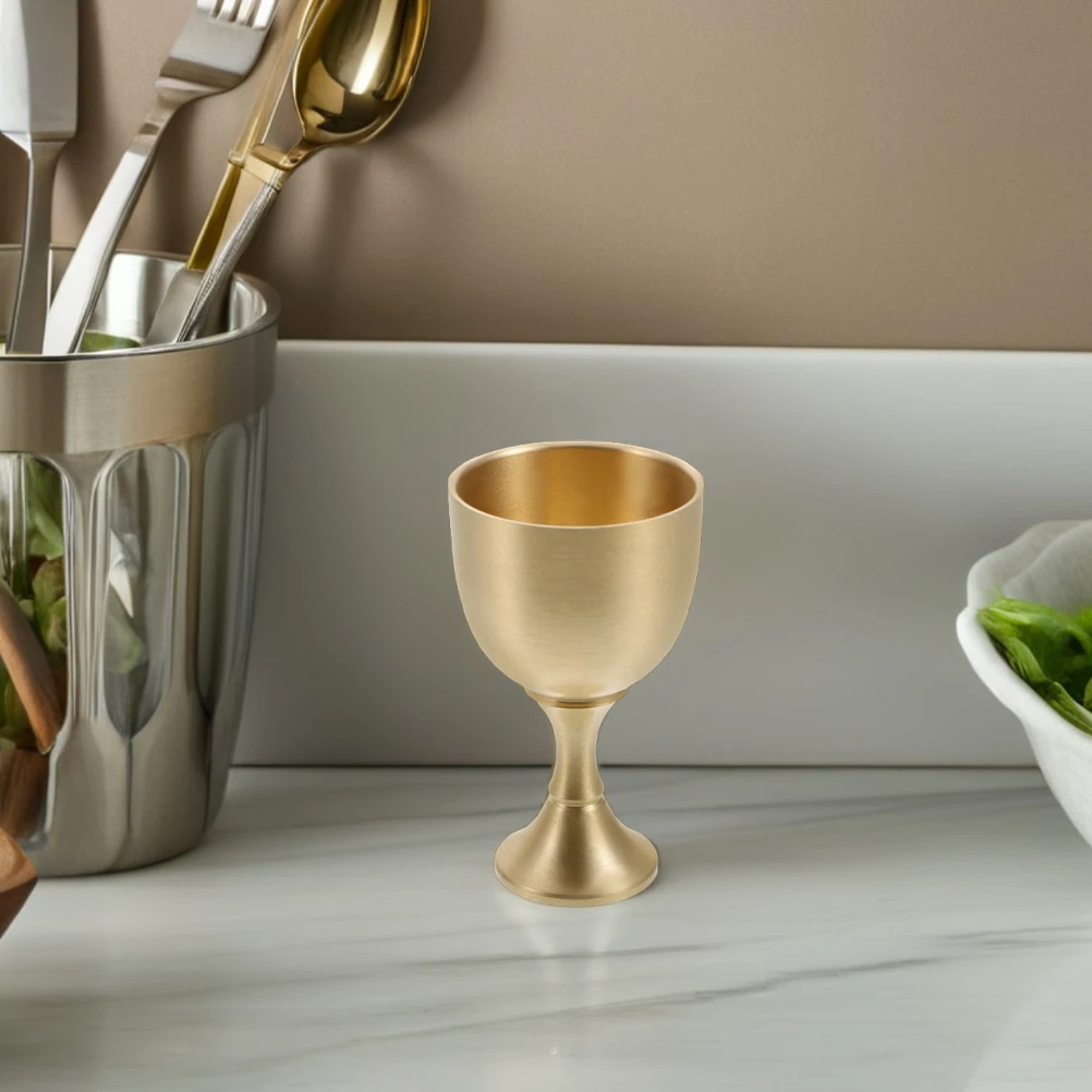 

Brass Spirit Glass 30ml Communion Cups Liquor Chalice Vintage Metal Shot Glasses Wedding Glass Altar Water Cup Cocktail